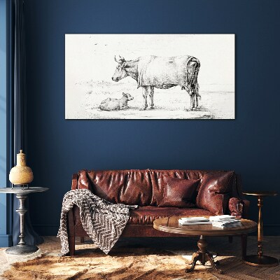 Peace in the Pasture Glass Print