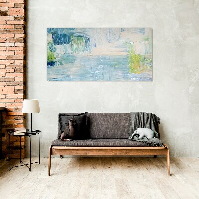 Tranquil Water Shades Glass Print