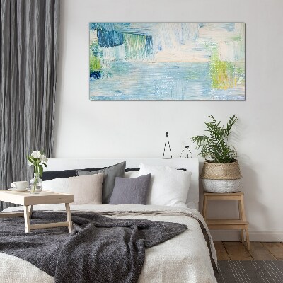Tranquil Water Shades Glass Print