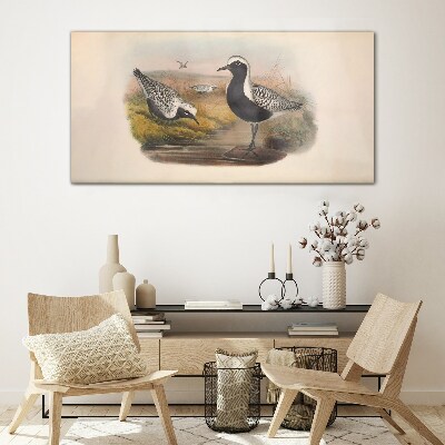 Birds in their natural habitat Glass Wall Art