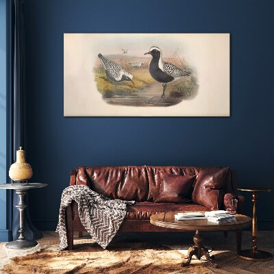 Birds in their natural habitat Glass Wall Art