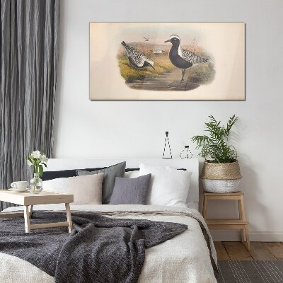 Birds in their natural habitat Glass Wall Art