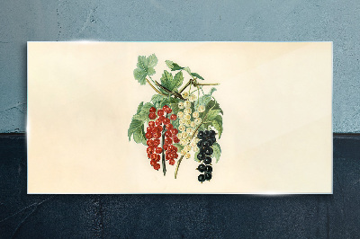 Fruit bouquet with currants Glass Print