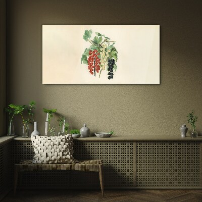 Fruit bouquet with currants Glass Print