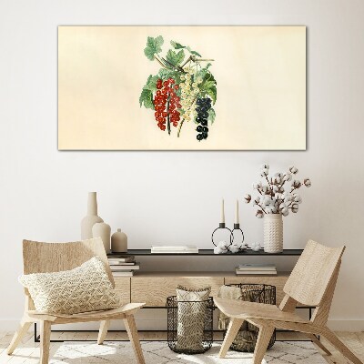 Fruit bouquet with currants Glass Print
