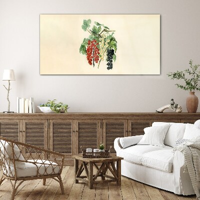 Fruit bouquet with currants Glass Print