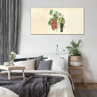 Fruit bouquet with currants Glass Print