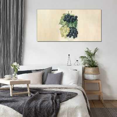 Fruity duo of grapes Glass Print