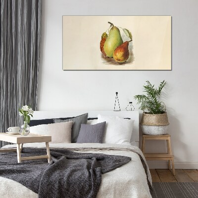 Fruit composition of pears Glass Print