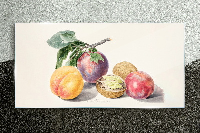 Fruit bouquet on a white background Glass Print