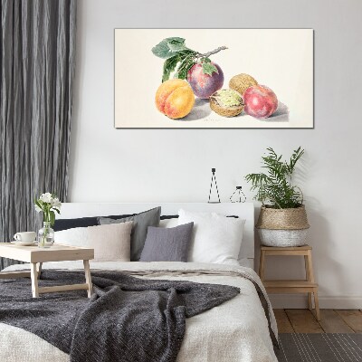 Fruit bouquet on a white background Glass Print