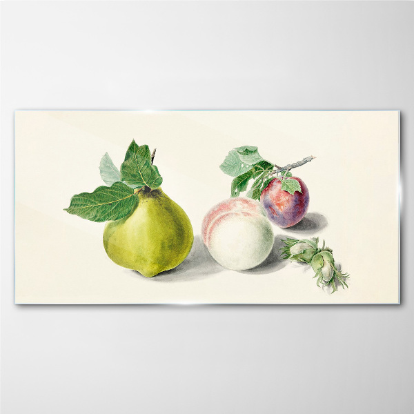Fruity peace Glass Print