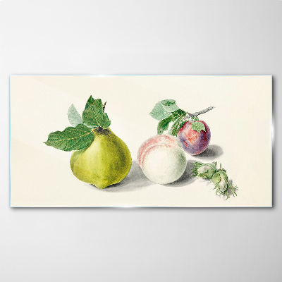 Fruity peace Glass Print