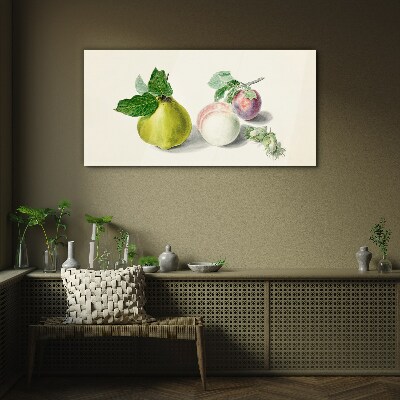 Fruity peace Glass Print