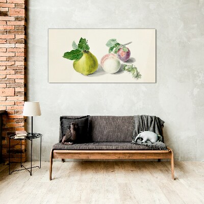 Fruity peace Glass Print