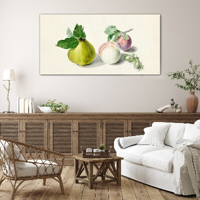 Fruity peace Glass Print