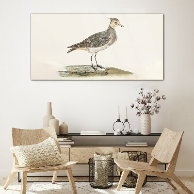 Modern animal bird Glass Print