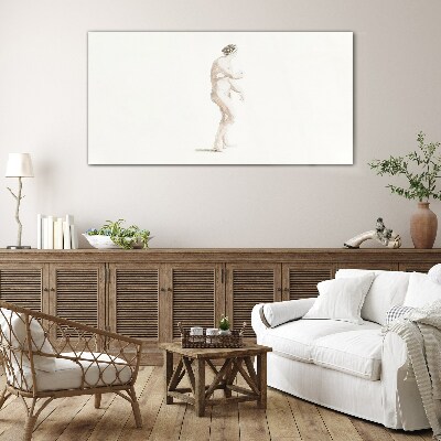 Gentleness in movement Glass Print