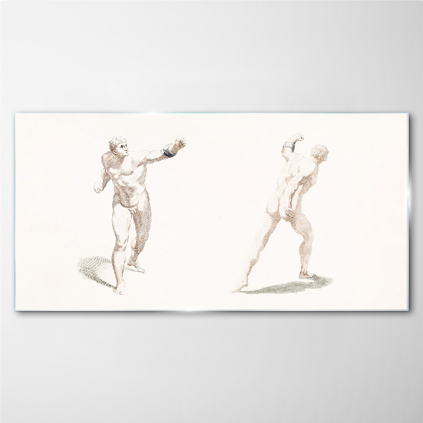 Movement and expression in the act Glass Print