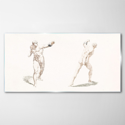 Movement and expression in the act Glass Print