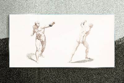 Movement and expression in the act Glass Print