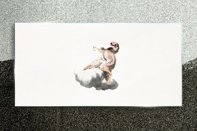 Figure mythology Glass Print