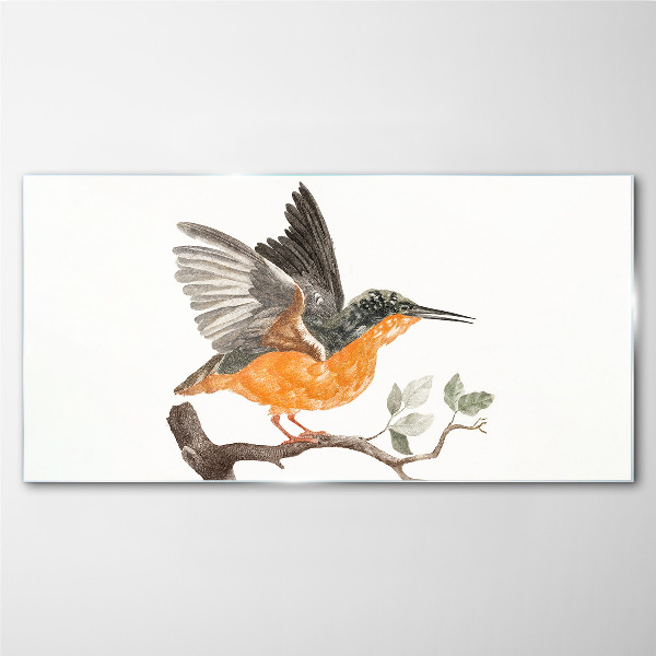 Rabbit in flight Glass Print