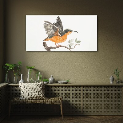 Rabbit in flight Glass Print