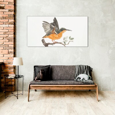 Rabbit in flight Glass Print