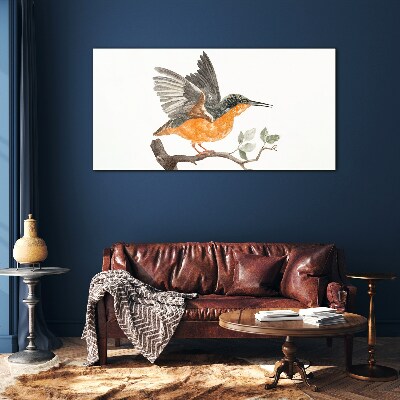 Rabbit in flight Glass Print