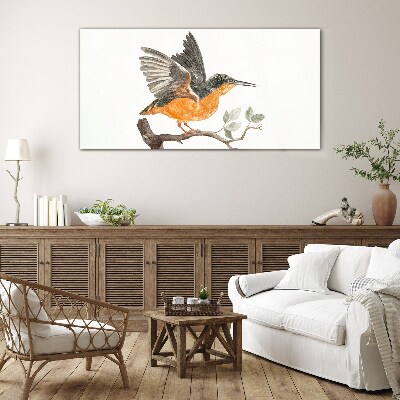 Rabbit in flight Glass Print