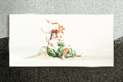Love in the shadow Glass Print