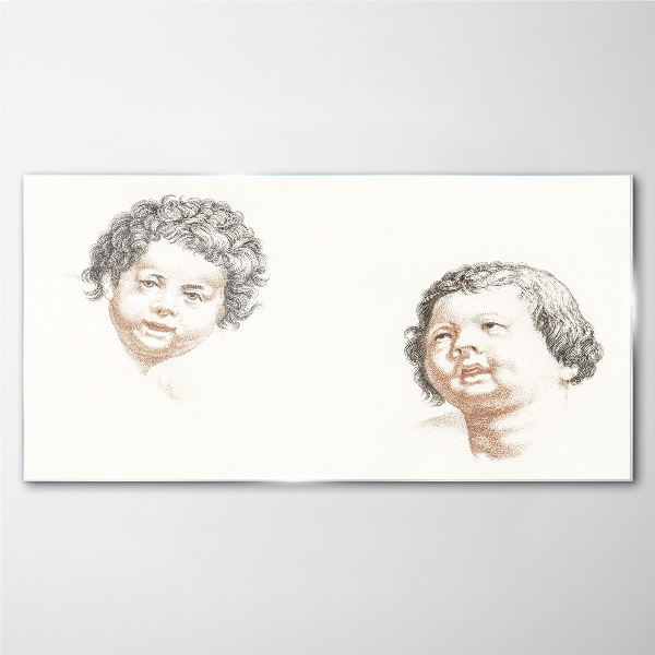 Portrait of a Child's Joy Glass Print
