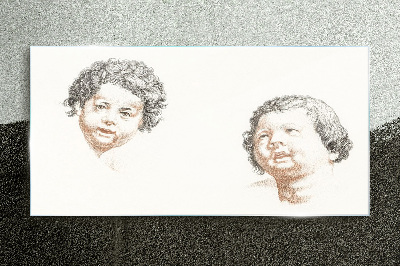 Portrait of a Child's Joy Glass Print