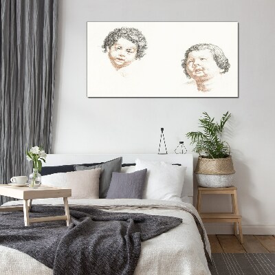 Portrait of a Child's Joy Glass Print