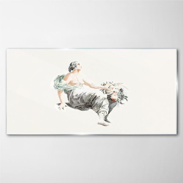 Flower Muse Glass Print