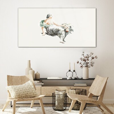 Flower Muse Glass Print