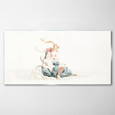 Heaven and Earth Glass Print
