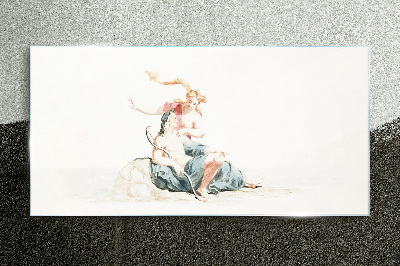 Heaven and Earth Glass Print