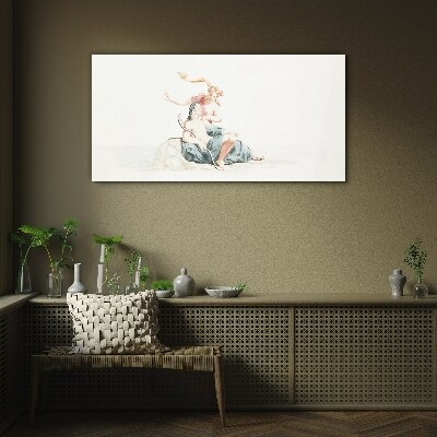 Heaven and Earth Glass Print