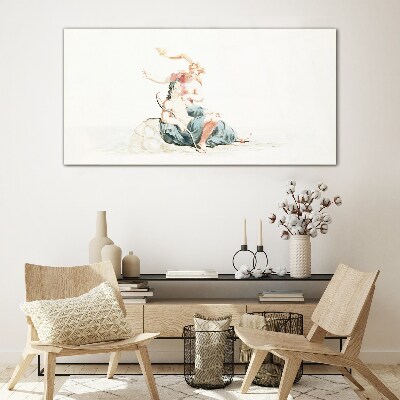 Heaven and Earth Glass Print