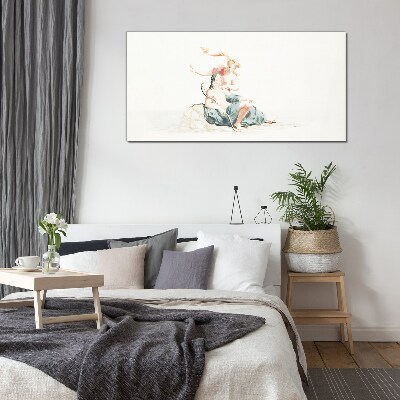 Heaven and Earth Glass Print