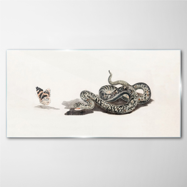 Meeting in nature Glass Print