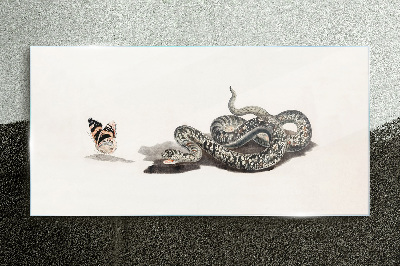 Meeting in nature Glass Print