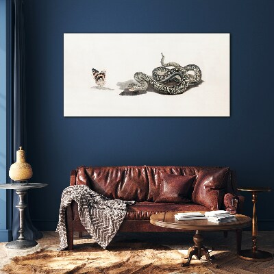 Meeting in nature Glass Print