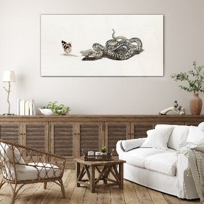 Meeting in nature Glass Print