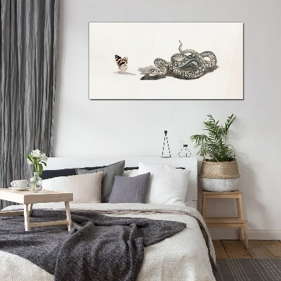 Meeting in nature Glass Print