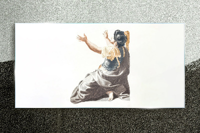 Report to heaven Glass Print