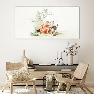 A quiet moment in nature Glass Print