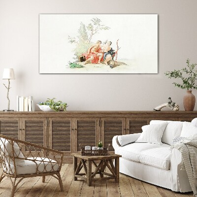 A quiet moment in nature Glass Print